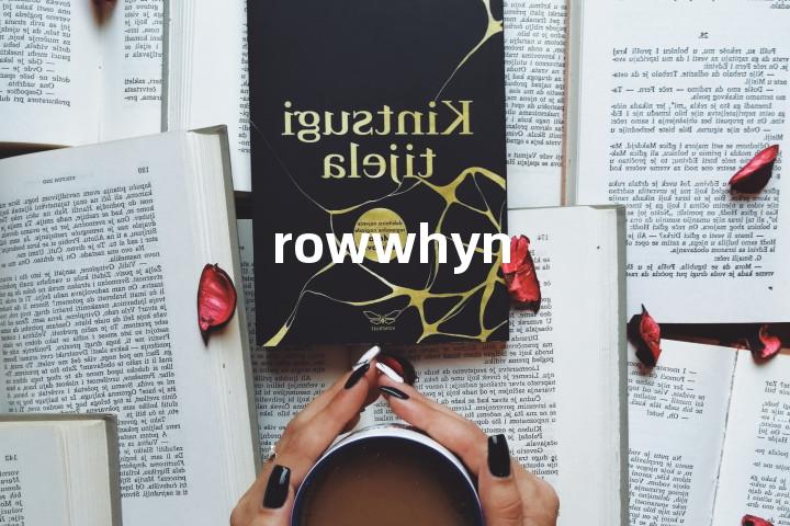 rowwhyn单词图解，单词释义场景配图