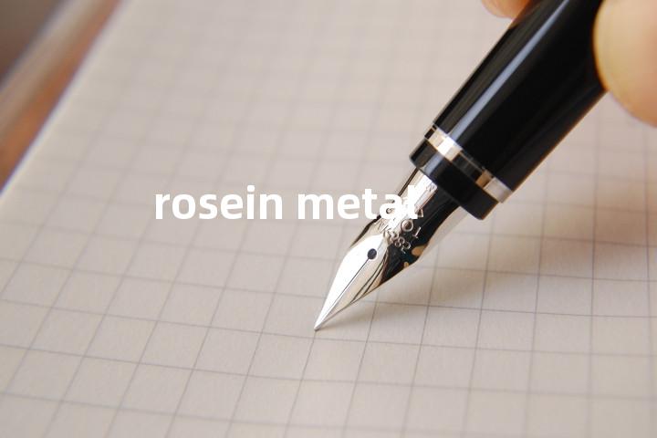 rosein metal单词图解，单词释义场景配图