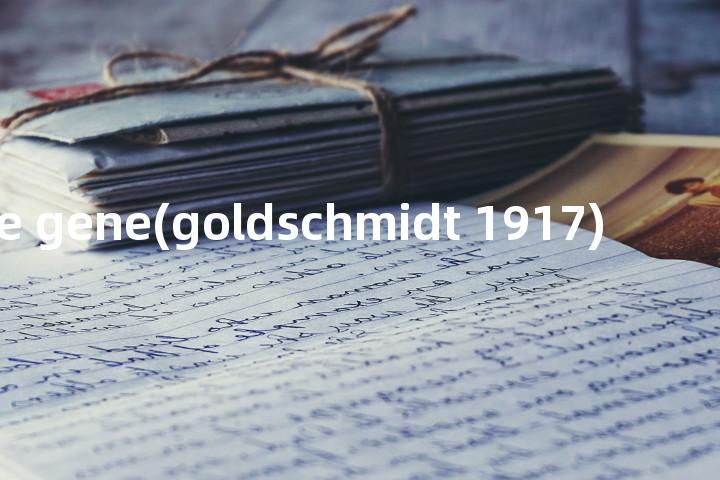 rate gene(goldschmidt 1917)单词图解，单词释义场景配图