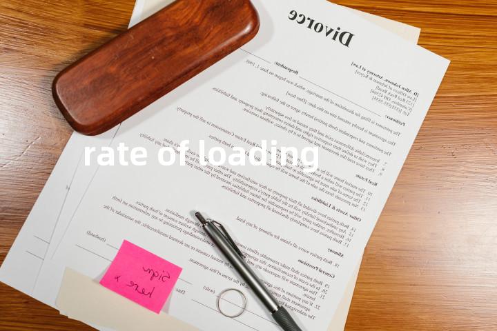 rate of loading单词图解，单词释义场景配图