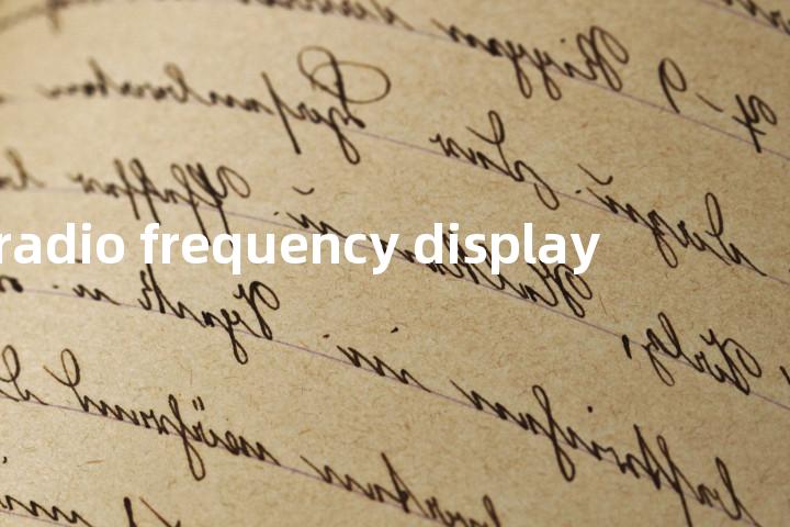 radio frequency display单词图解，单词释义场景配图