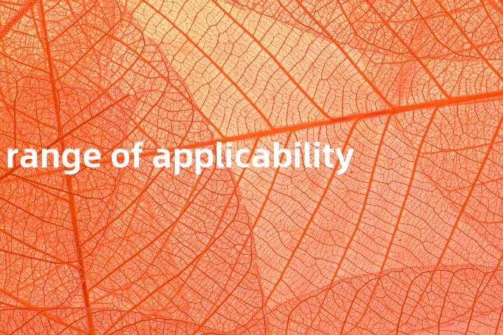 range of applicability单词图解，单词释义场景配图