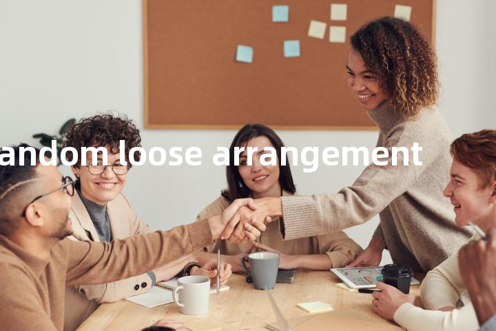 random loose arrangement单词图解，单词释义场景配图