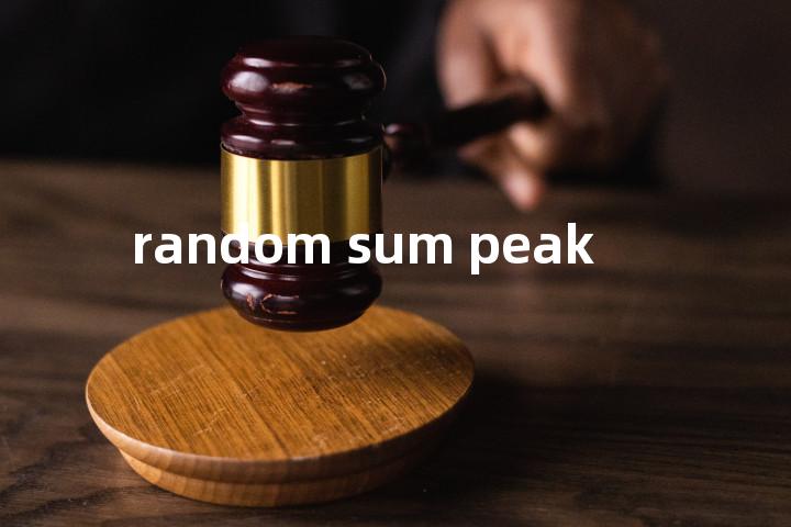 random sum peak单词图解，单词释义场景配图