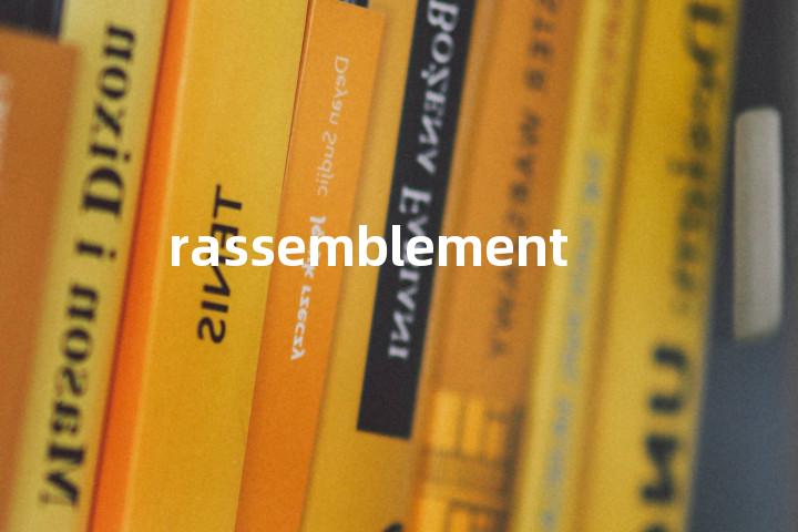 rassemblement单词图解，单词释义场景配图