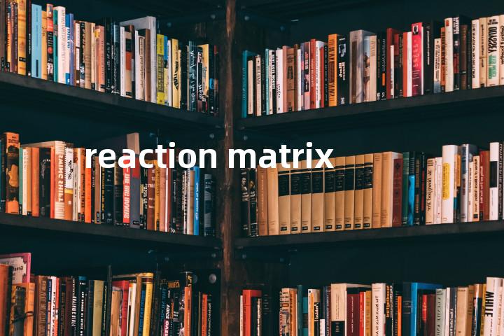 reaction matrix单词图解，单词释义场景配图