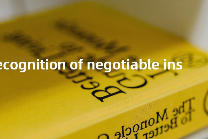 reciprocal recognition of negotiable instruments单词图解，单词释义场景配图