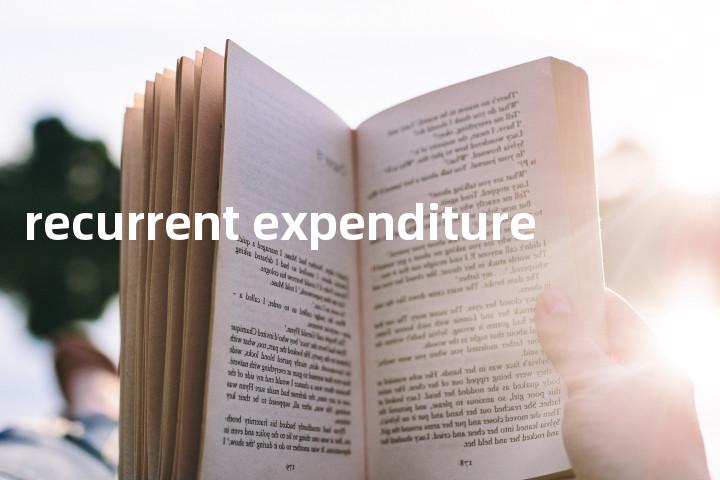 recurrent expenditure单词图解，单词释义场景配图
