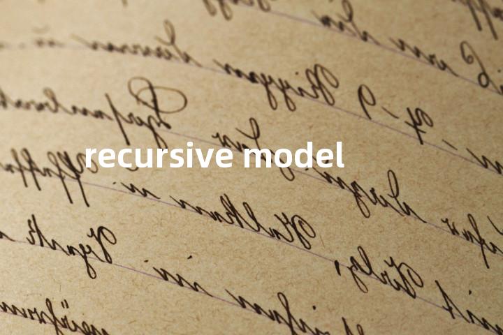 recursive model单词图解，单词释义场景配图