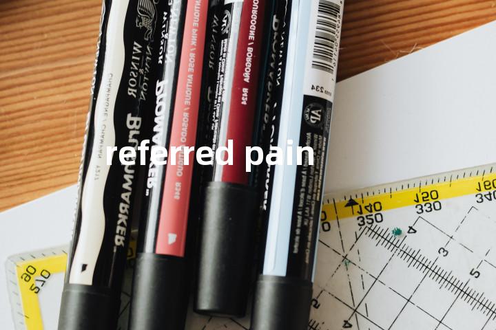 referred pain单词图解，单词释义场景配图
