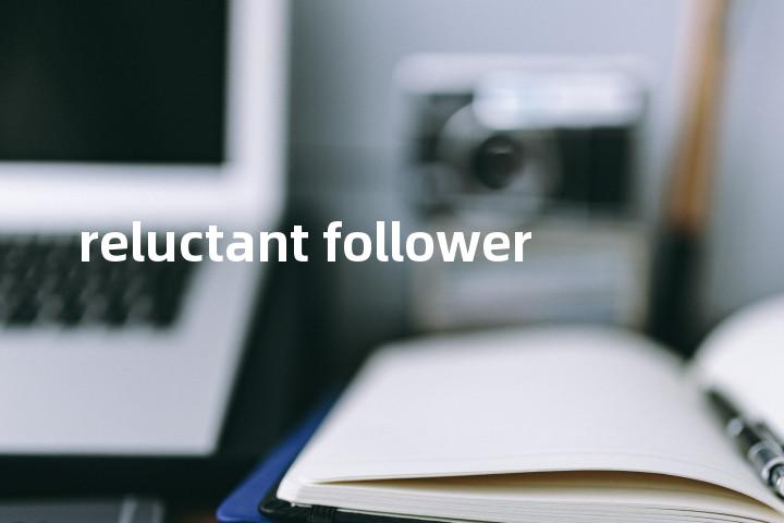 reluctant follower单词图解，单词释义场景配图