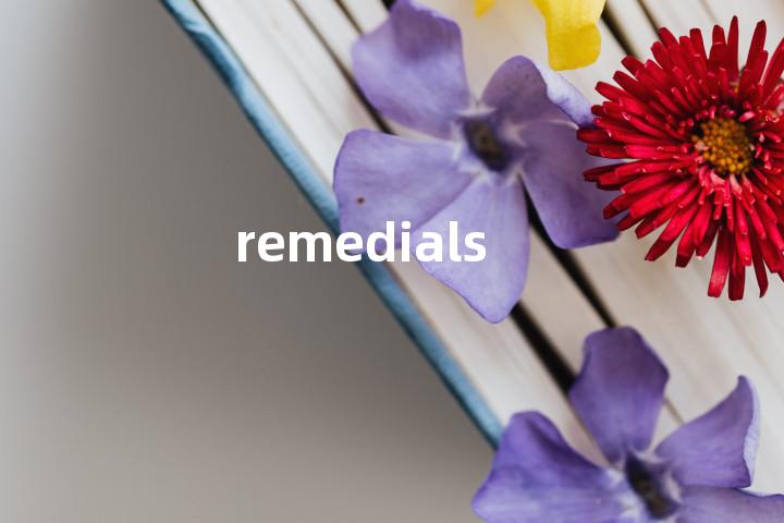 remedials单词图解，单词释义场景配图