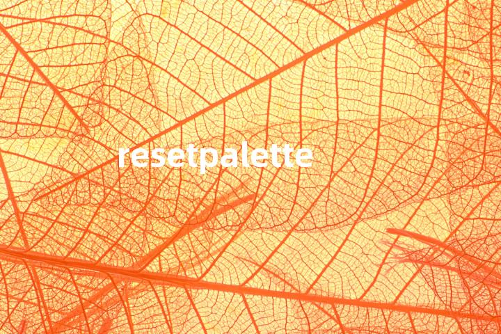 resetpalette单词图解，单词释义场景配图