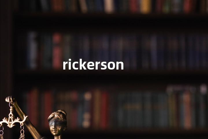 rickerson单词图解，单词释义场景配图