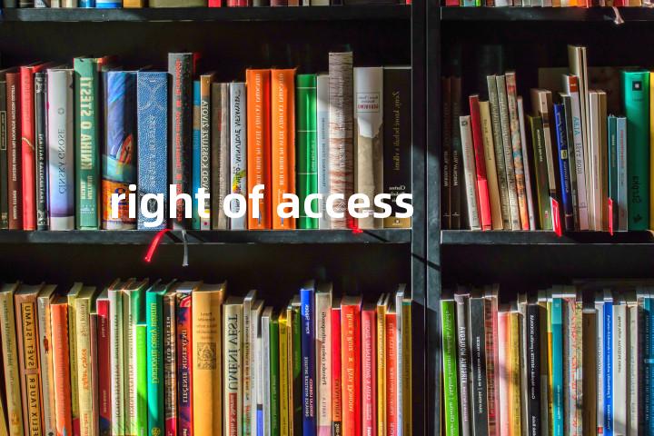 right of access单词图解，单词释义场景配图