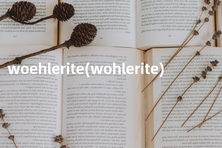 woehlerite(wohlerite)单词图解，单词释义场景配图