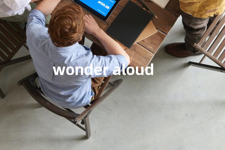 wonder aloud单词图解，单词释义场景配图