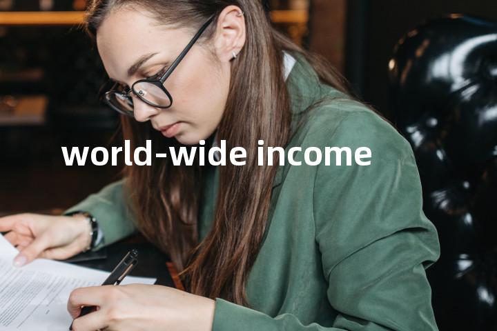 world-wide income单词图解，单词释义场景配图