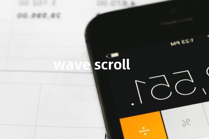 wave scroll单词图解，单词释义场景配图