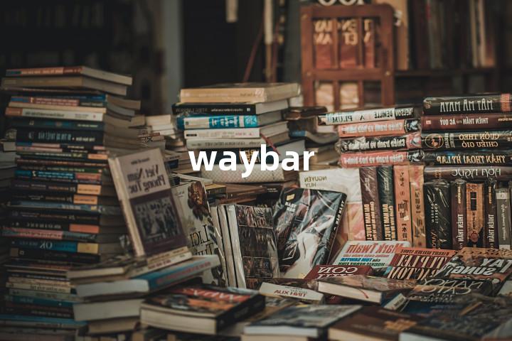 waybar单词图解，单词释义场景配图