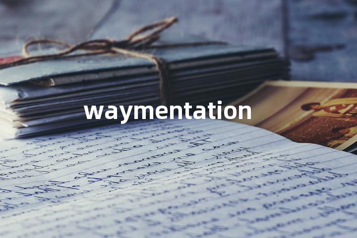 waymentation单词图解，单词释义场景配图