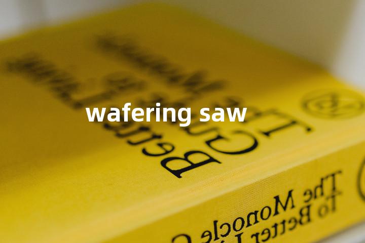wafering saw单词图解，单词释义场景配图