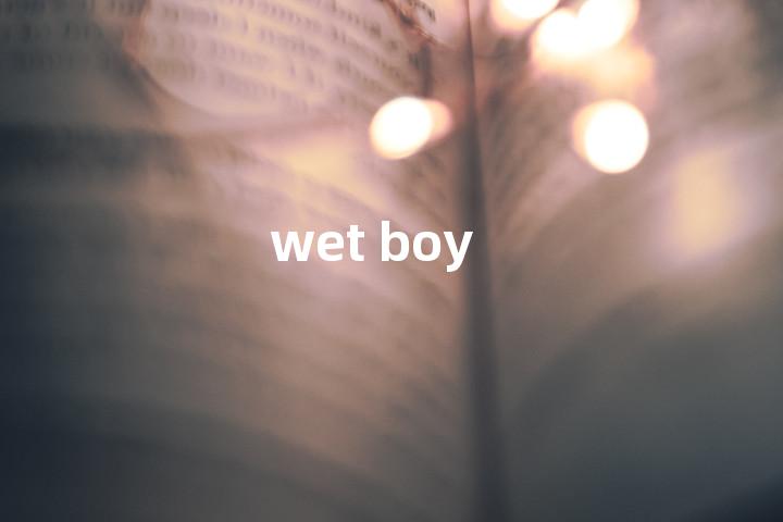 wet boy单词图解，单词释义场景配图