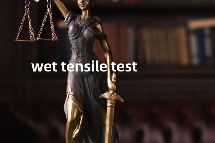 wet tensile test单词图解，单词释义场景配图
