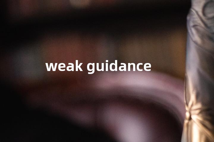 weak guidance单词图解，单词释义场景配图