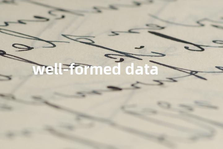 well-formed data单词图解，单词释义场景配图