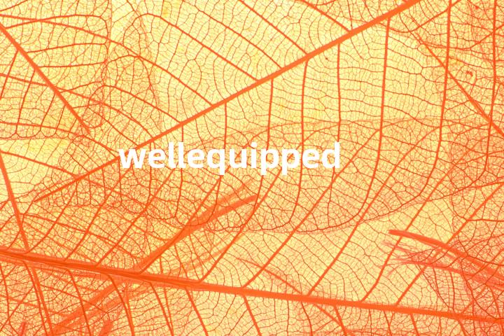 wellequipped单词图解，单词释义场景配图