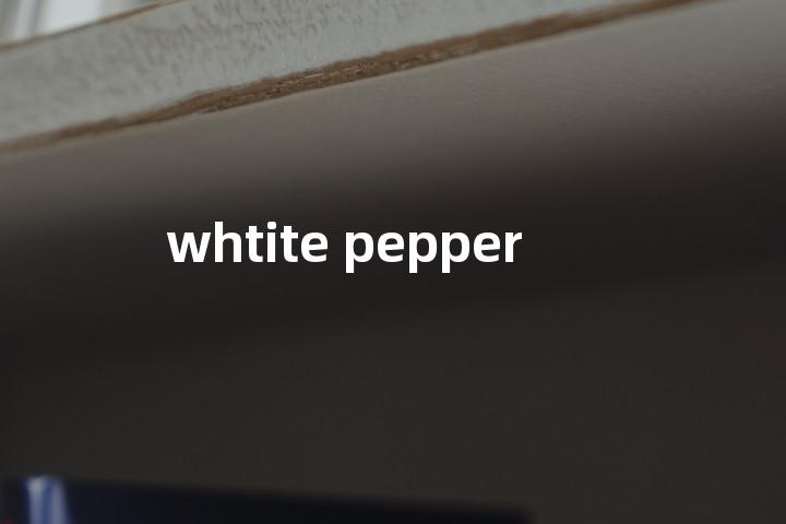whtite pepper单词图解，单词释义场景配图
