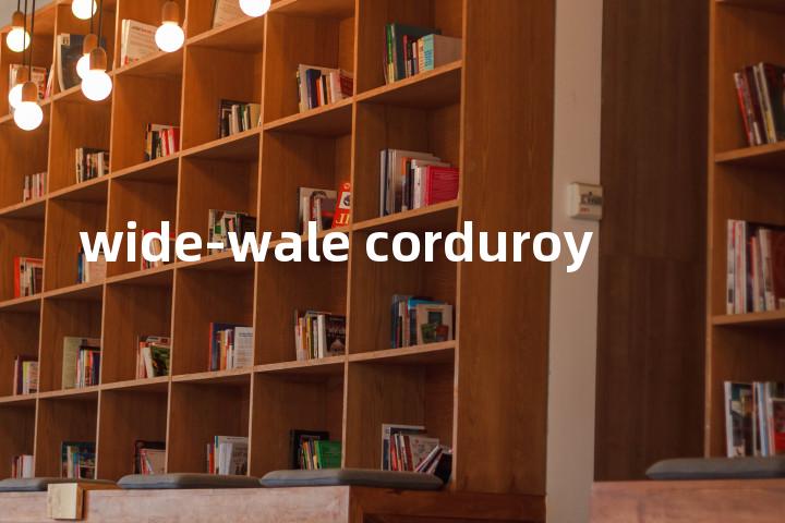 wide-wale corduroy单词图解，单词释义场景配图
