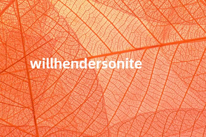 willhendersonite单词图解，单词释义场景配图