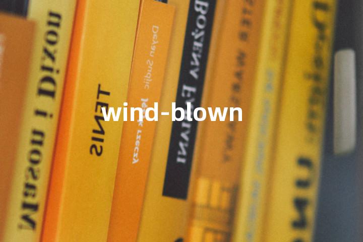 wind-blown单词图解，单词释义场景配图