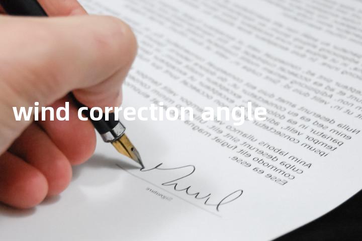 wind correction angle单词图解，单词释义场景配图