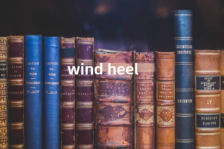 wind heel单词图解，单词释义场景配图