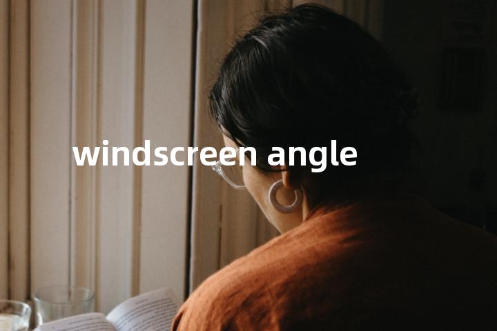 windscreen angle单词图解，单词释义场景配图