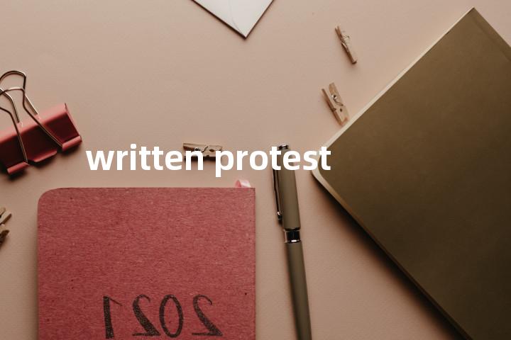 written protest单词图解，单词释义场景配图