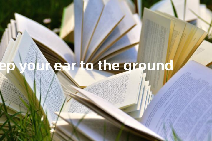 to keep your ear to the ground单词图解，单词释义场景配图