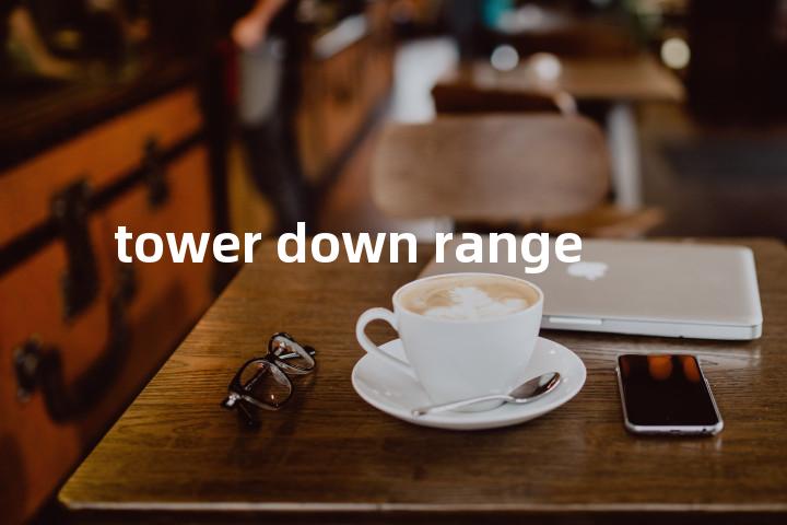 tower down range单词图解，单词释义场景配图