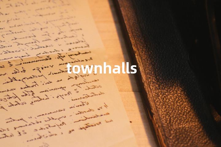 townhalls单词图解，单词释义场景配图