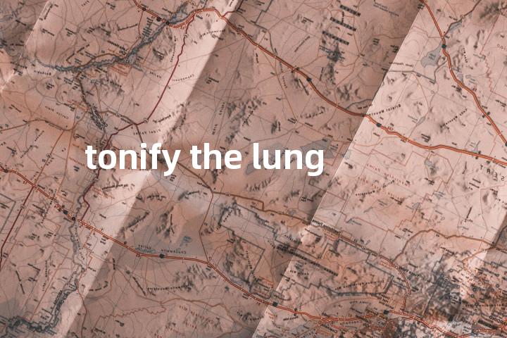 tonify the lung单词图解，单词释义场景配图