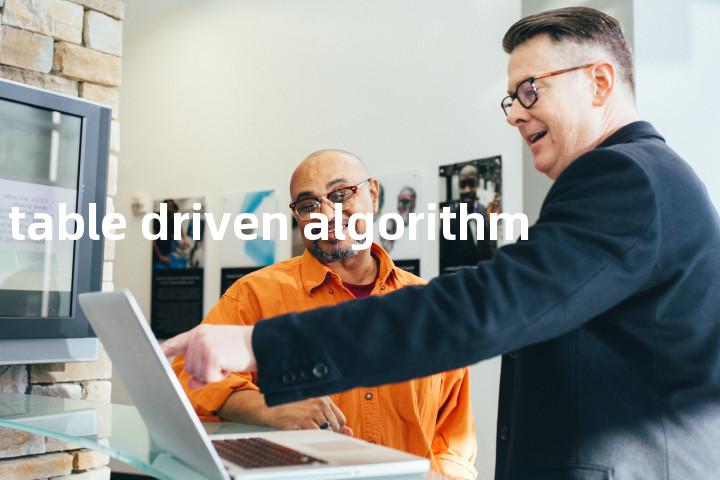 table driven algorithm单词图解，单词释义场景配图