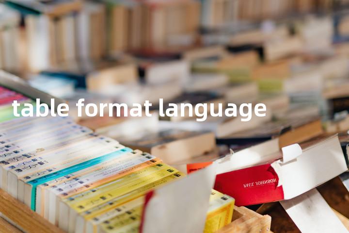 table format language单词图解，单词释义场景配图