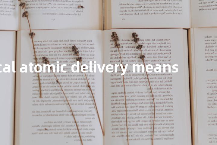 tactical atomic delivery means单词图解，单词释义场景配图