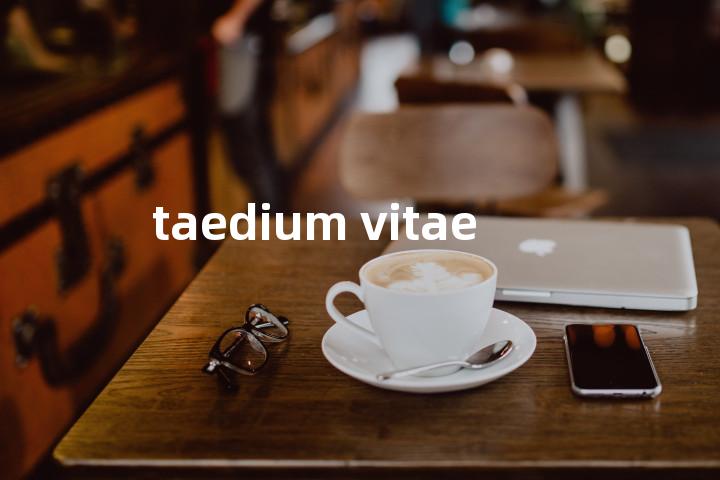 taedium vitae单词图解，单词释义场景配图