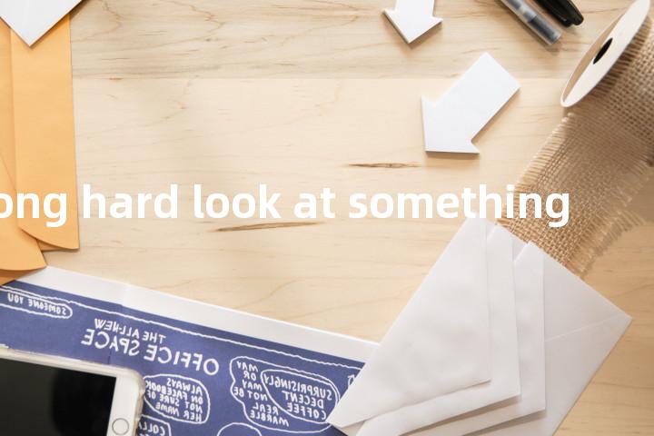 take a long hard look at something单词图解，单词释义场景配图