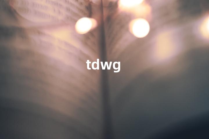 tdwg单词图解，单词释义场景配图
