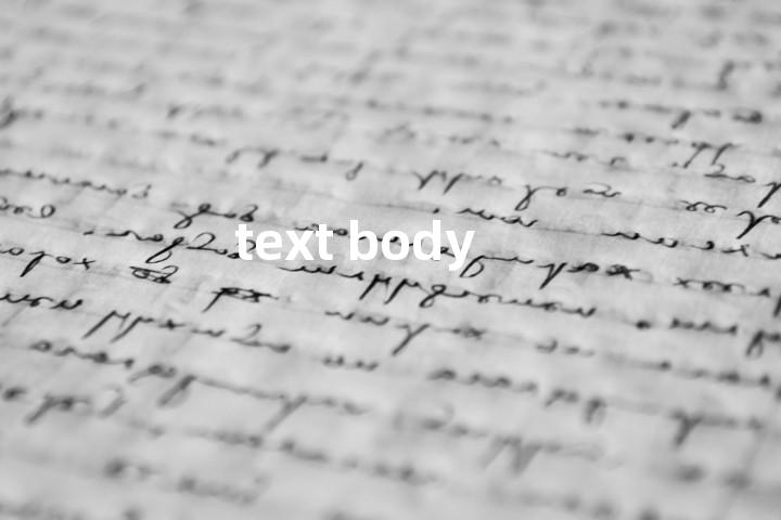 text body单词图解，单词释义场景配图